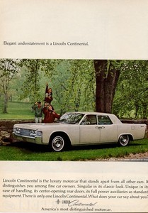 1965 Lincoln Continental Sedan Suicide Doors Print Ad Ebay
