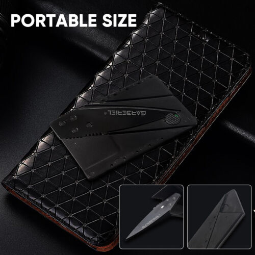 1-100Pcs Credit Card Knives Folding Wallet Thin Pocket Survival Micro Knife - Picture 10 of 19