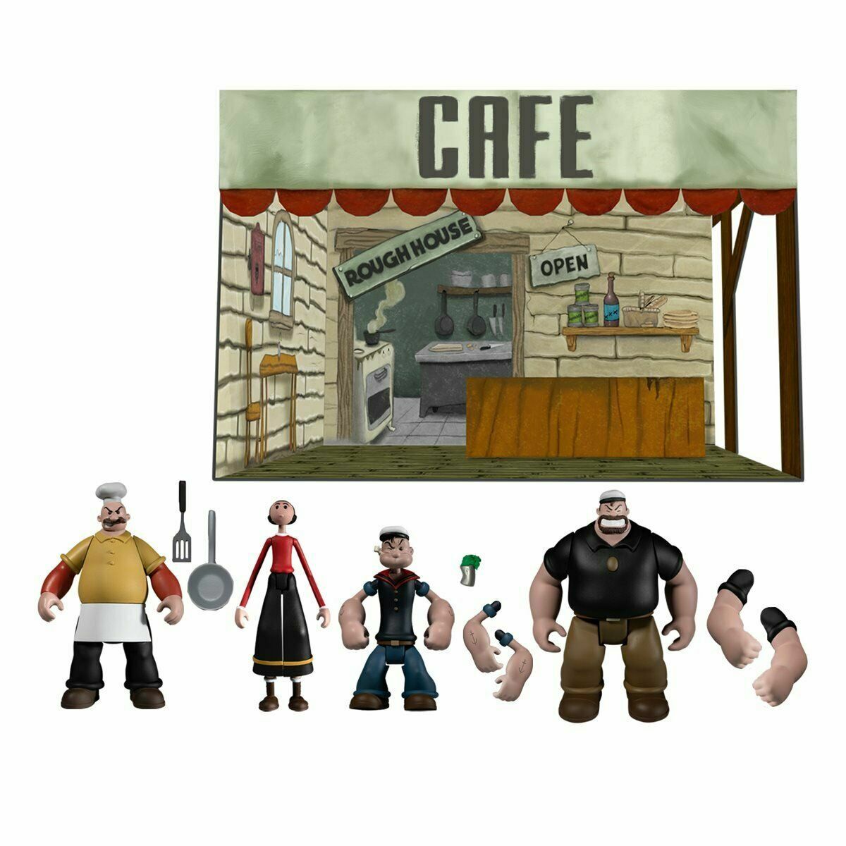 Popeye フィギュア Mezco Perfect Mezco Toyz 1/12 Collective Popeye Deluxe Edition