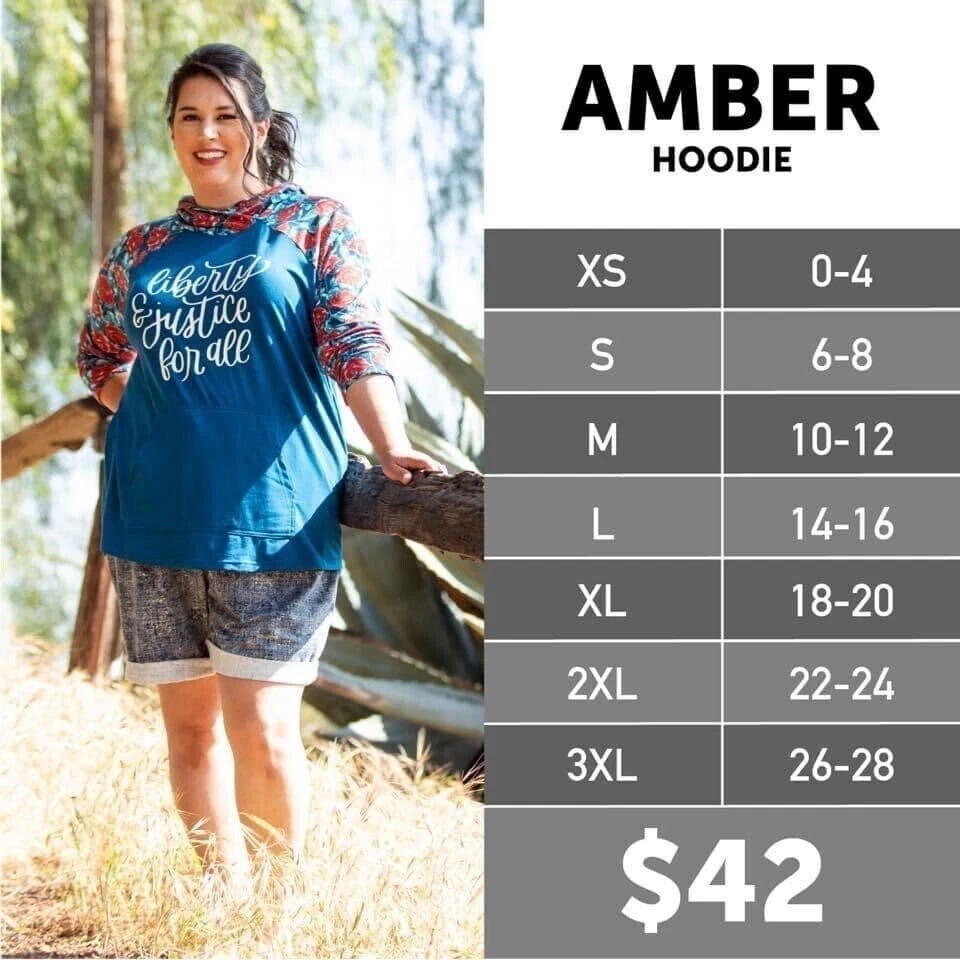 LuLaRoe 2021 Americana Amber Hoodie XL eBay