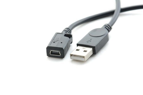 1 Ft USB 2.0 High Speed Type A Male to Mini B 5-pin Female Adapter Cable / Cord - Picture 5 of 6