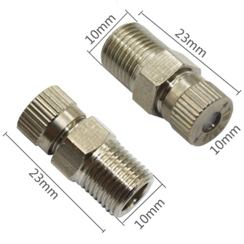 5 Stück 1/8 Zoll Druck Nebel Düse Anti-Tropf Zerstäubung Garten Sprinkler - Bild 2 von 15
