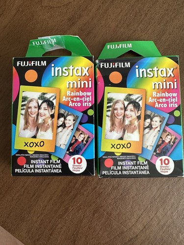 Fujifilm INSTAX Mini Sofortbildfilm (Regenbogen) - 20 Blatt Gesamtbild für Ablaufdatum - Bild 1 von 3