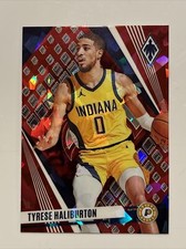 2023-24 Panini Phoenix Tyrese Haliburton Red Ice #99 Indiana Pacers
