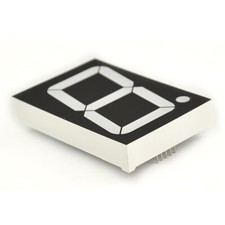 5X Red LED Single Digit Display 1 Bit 10-Pins PCB 7 Segment 2.3" Common Cathode