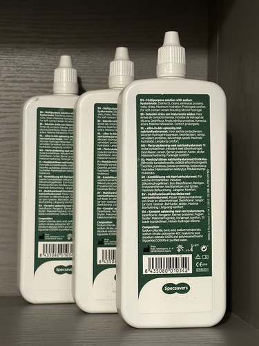 3 x SPECSAVERS EASY VISION ALLZWECK KONTAKTLINSEN LÖSUNG 250ml - Bild 2 von 2