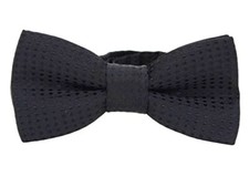 SYAYA Toddler Bow Tie for Little Boy, Pre Tied Child Black With Black Polka Dot