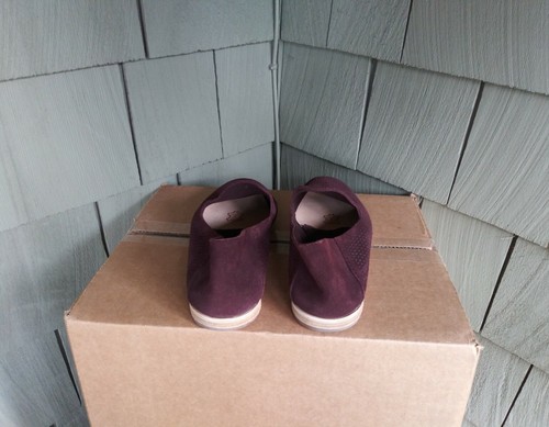 Pedro Garcia Yara Perforated Laser Cut Suede Loafers Maroon Red 38 US 8 Spain - Picture 4 of 5