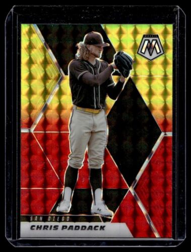 2021 Panini Mosaic Yellow Red Chris Paddack /64 #141