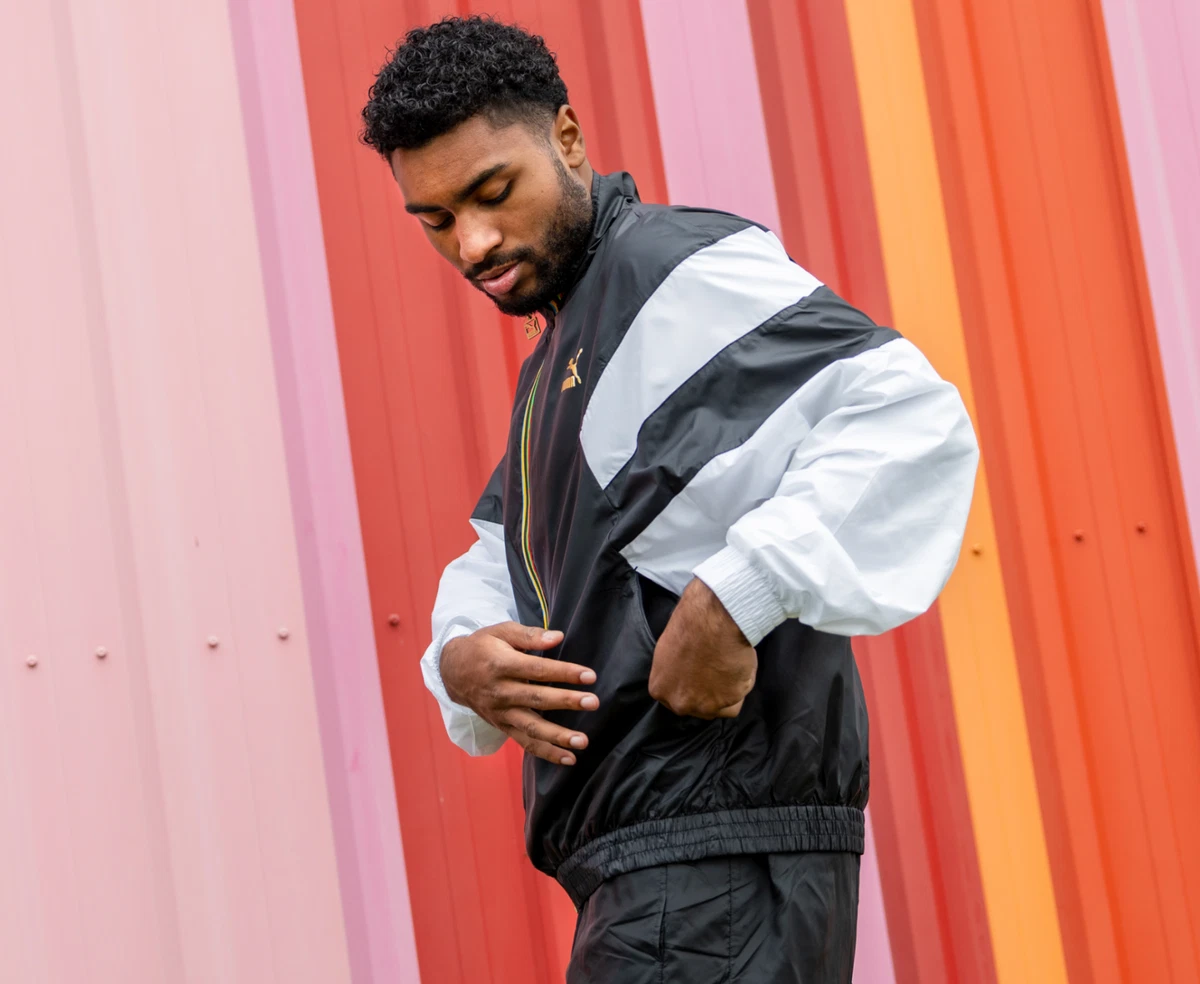 Puma black and white windbreaker Outlet