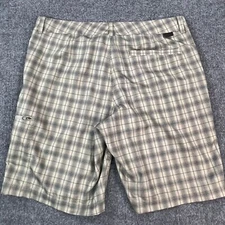 The North Face Shorts Mens 34 Plaid Cardo Pocket Hiking Outdoor Fishing Walking