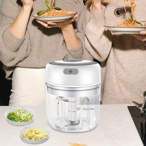 Electric Garlic Chopper Mini Wireless Portable Meat Grinder Mini Onion Choppe... - Bild 5 von 6