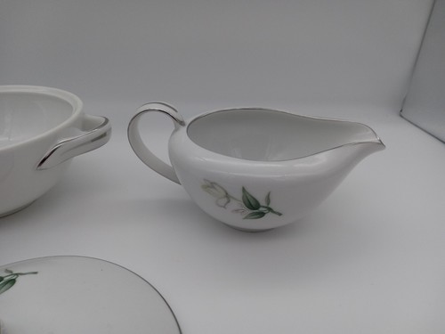 Vintage Hancrafted Fine China Sugar Bowl and Creamer Japan Gardenia Pattern - Picture 6 of 8