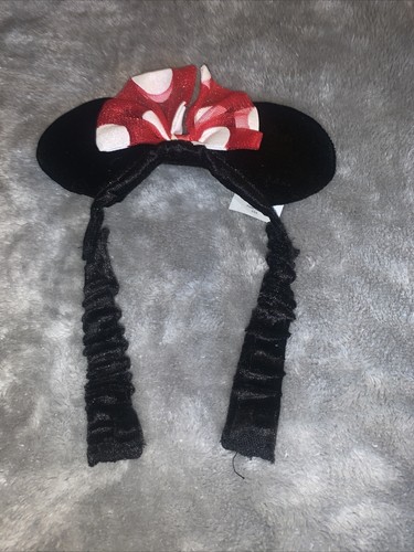 Disney Baby Size 12-18 Months Minnie Mouse Red White Costume Dress Ears Headband - Picture 7 of 8