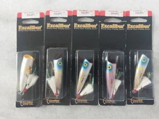 Lot Of 5 Rebel Pop'r Repackaged As Excalibur Lures 2 Colors 2003 Edition 