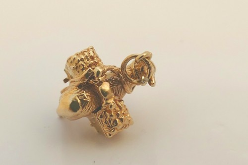 RARE VINTAGE HM 9ct GOLD 3D DONKEY WITH LOADED BASKETS CHARM 5.96 g - Picture 8 of 11