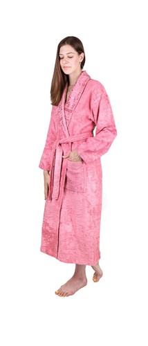 CONCETTI DI LUSSO Luxury 100% Turkish Bamboo Shawl Spa Robe in Premium Gift Box - Picture 9 of 63