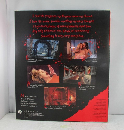 Sierra Phantasmagoria 1995 Big Box PC CD-ROM (7 discos) - probado y funcionando - Imagen 3 de 12