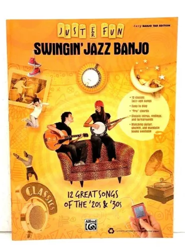 Just for Fun Swingin' Book Jazz Banjo 12 Great Songs of the '20s & '30s