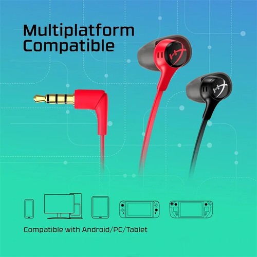 HYPERX Cloud Earbuds II Wired Gaming Headphones Stereo Sound Earphones Mic Sport - Picture 5 of 20
