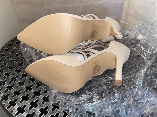 NEW Forever Strappy Pointed Toe Ankle Strap Zip Heel Dress Shoes Size 6.5 - Picture 6 of 11