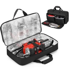 Milwaukee Grease Gun M18 Hard Storage Carrying Bag Pockets Aluminum Foil Liner