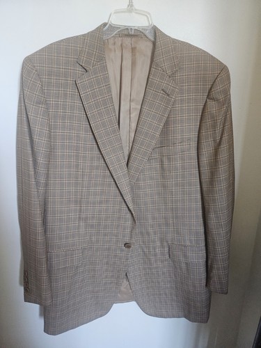 ERMENEGILDO ZEGNA - BLAZER LEGGERO.  EUR 58 R US 48 R. MARRONE/BEIGE  - Foto 1 di 8
