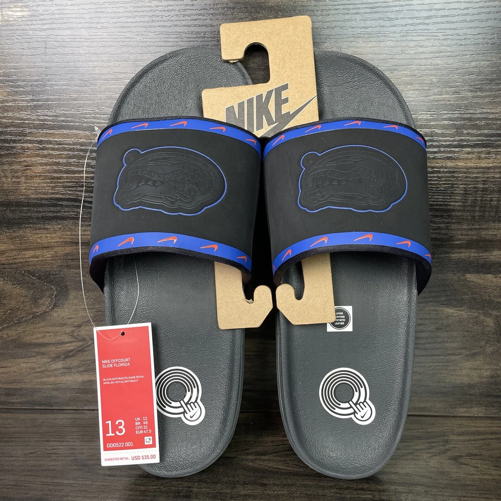 Scarpe doccia sandali slide da uomo Nike Florida Gators Offcourt taglia 13 DD0522 001