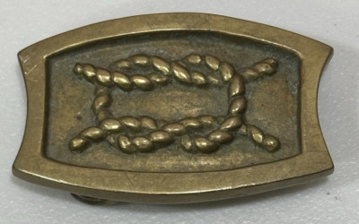 Rogues Gallery Brass Buckle Sailor s Knot Sailboat Nautical Brass Sailboat Belt