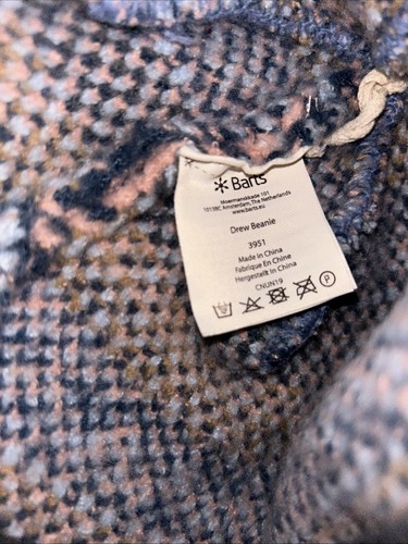 Barts Drew Wollmütze Fairisle-Stil Damen Einheitsgröße 3951 Amsterdam rosa Bommel - Bild 6 von 6