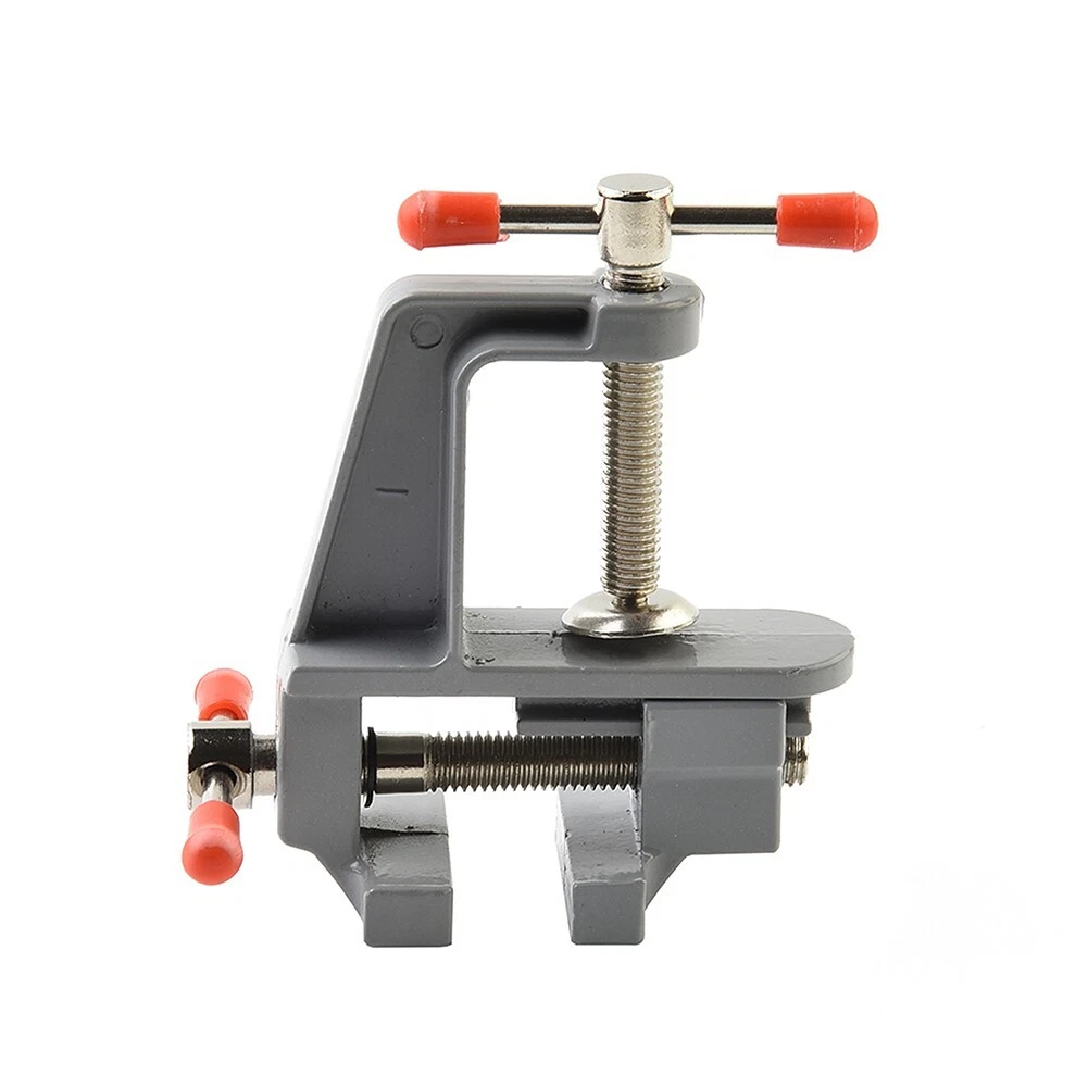 1pc Aluminum Mini Tool Vice Hobby Clamp On Table Bench Vise Fixture Woodworking
