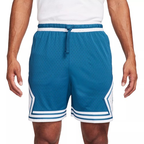 Men Nike Jordan Jumpman Diamond Basketball Shorts Blue White DX1487 457 - Picture 6 of 23