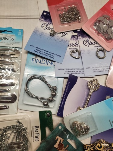 Lote para hacer joyas aprox 53 paquetes NUEVO hallazgos cuentas acentos joyas dijes - Imagen 8 de 12