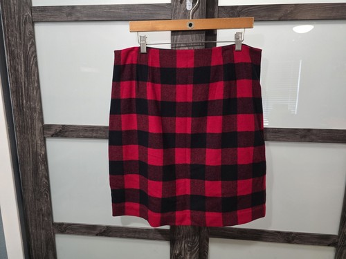 NWT Talbots Knee Length Tartan Plaid Pencil Lined Wool Blend Skirt sz 14 - Picture 5 of 6
