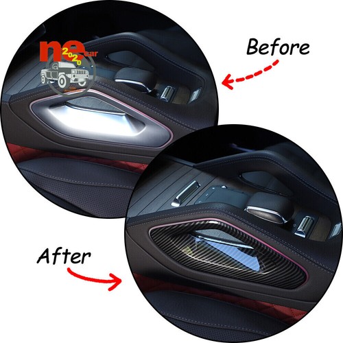 ABS Carbon Center Control Side Frame Cover Decorate Trim For Benz GLE/GLS 20-21 - Picture 8 of 12