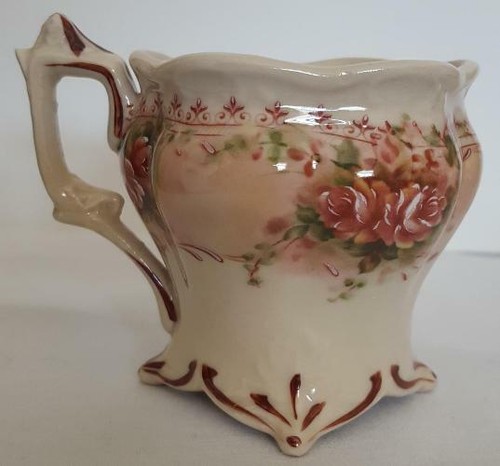 Demitasse Teeservice, 17-teilig Rosen auf cremefarbenem Porzellan, viktorianischer Stil - Bild 10 von 12