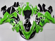 Kit Carena Carrozzeria Stampo Iniezione ABS Verde Nero Pannello per ZX-10R 2006 2007