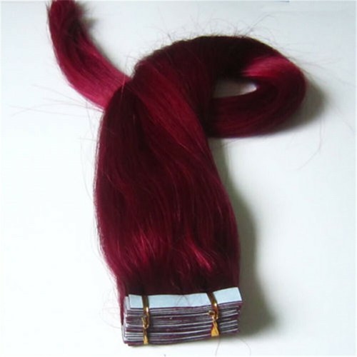 Extensiones de Cabello Invisible Cinta Adhesivo Piel Tramas Remy Cabello Ruso Coloreado - Imagen 69 de 101