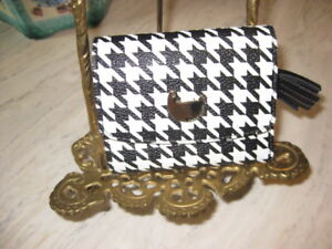 Buxton Wallet 1898 Black White with Tassel Coin Purse ID/Credit Card Cash Holder | eBay