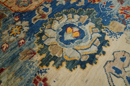 9 x 12 ft Blue Modern Bidjar Afghan Hand Knotted Wool Oriental Area Rug - Picture 10 of 18
