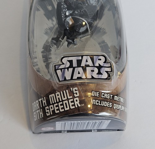 Star Wars Titanium Series Diecast Darth Maul's Sith Speeder Hasbro 2006 NUEVO - Imagen 8 de 12