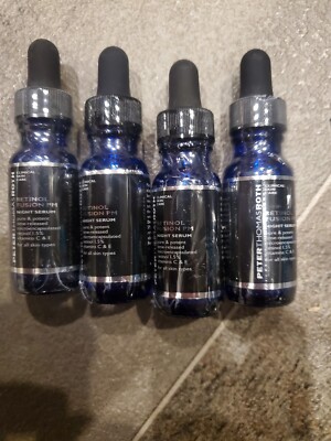 4 Peter Thomas Roth Retinol Fusion PM Night Serum Vitamin C E .4oz PTR Sealed X4
