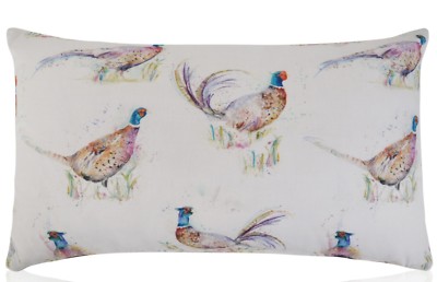 Handmade Voyage Maison Dashing Pheasant Filled Rectangle Bolster