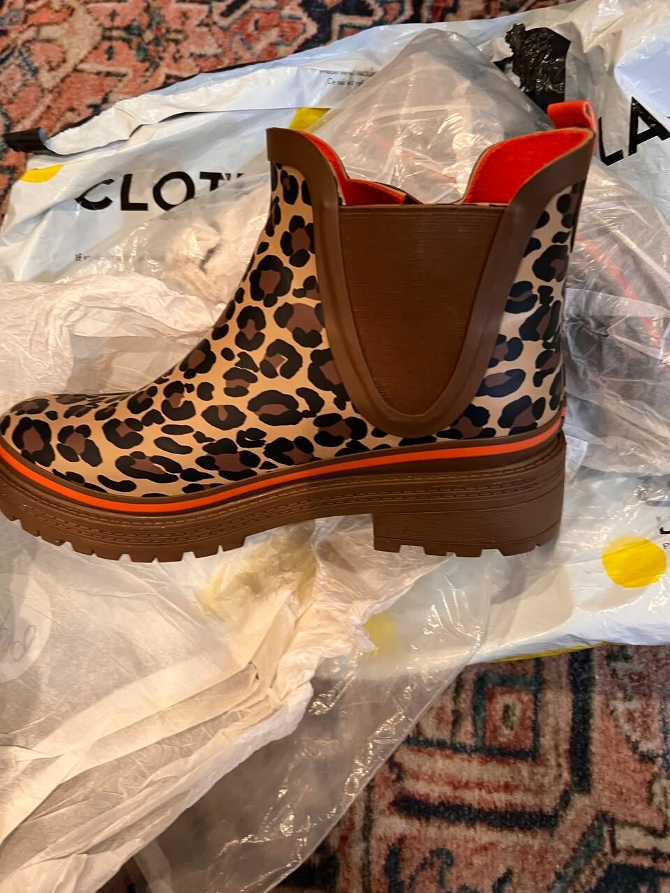 BODEN Women's Rain Booties in US Size 9 Waterproof Comfort Style-image