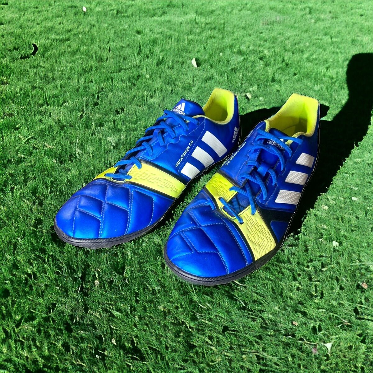 Adidas Mens Rare Nitrocharge 1.0 TRX FG Q33665 Blue Yellow