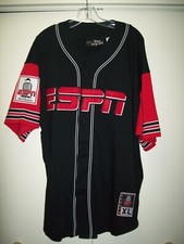 Walt Disney World "ESPN Club" Black Button Up Jersey XXL Vintage Used
