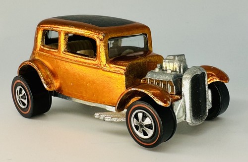 1969 Hot Wheels Redline CLASSIC '32 FORD VICKY ORANGE White Interior STUNNING! - Picture 2 of 10