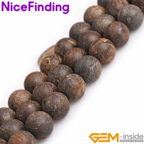 Brown Bronzite Jasper Natural Matte Round Loose Beads Jewelry Making Strand - Picture 23 of 27