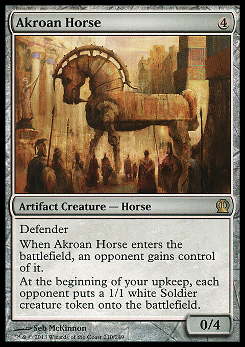 Akroan Horse 1x FOIL THS MTG Theros Rare MINT artifact Akroan Horse 1x FOIL THS MTG Theros Rare MINT artifact