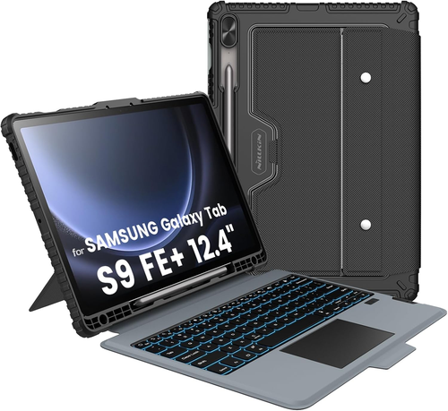 Nillkin for Samsung Galaxy Tab S9 FE plus Case with Detachable Keyboard, Multi-T - 第 11/12 張圖片